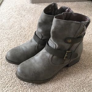 Taupe ankle boots
